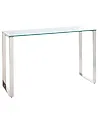 Konsolentisch TILON Sicherheitsglas Silber