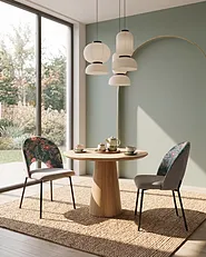 Set of 2 Dining Chairs COVELO Velvet Mint Green_1150880