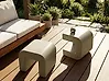 Beistelltisch 2er Set MOZIA Olivgrün Beige