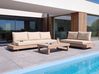 Lounge Set mit Tisch 5-Sitzer MARETTIMO zertifiziertes Akazienholz Beige