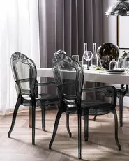 Esszimmerstuhl 2er Set VERMONT Schwarz_751339