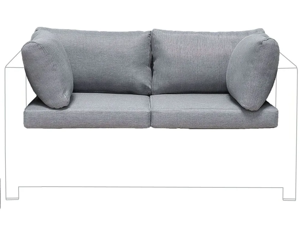 Outdoor Kissenbezug Set MILANO Grau_765745
