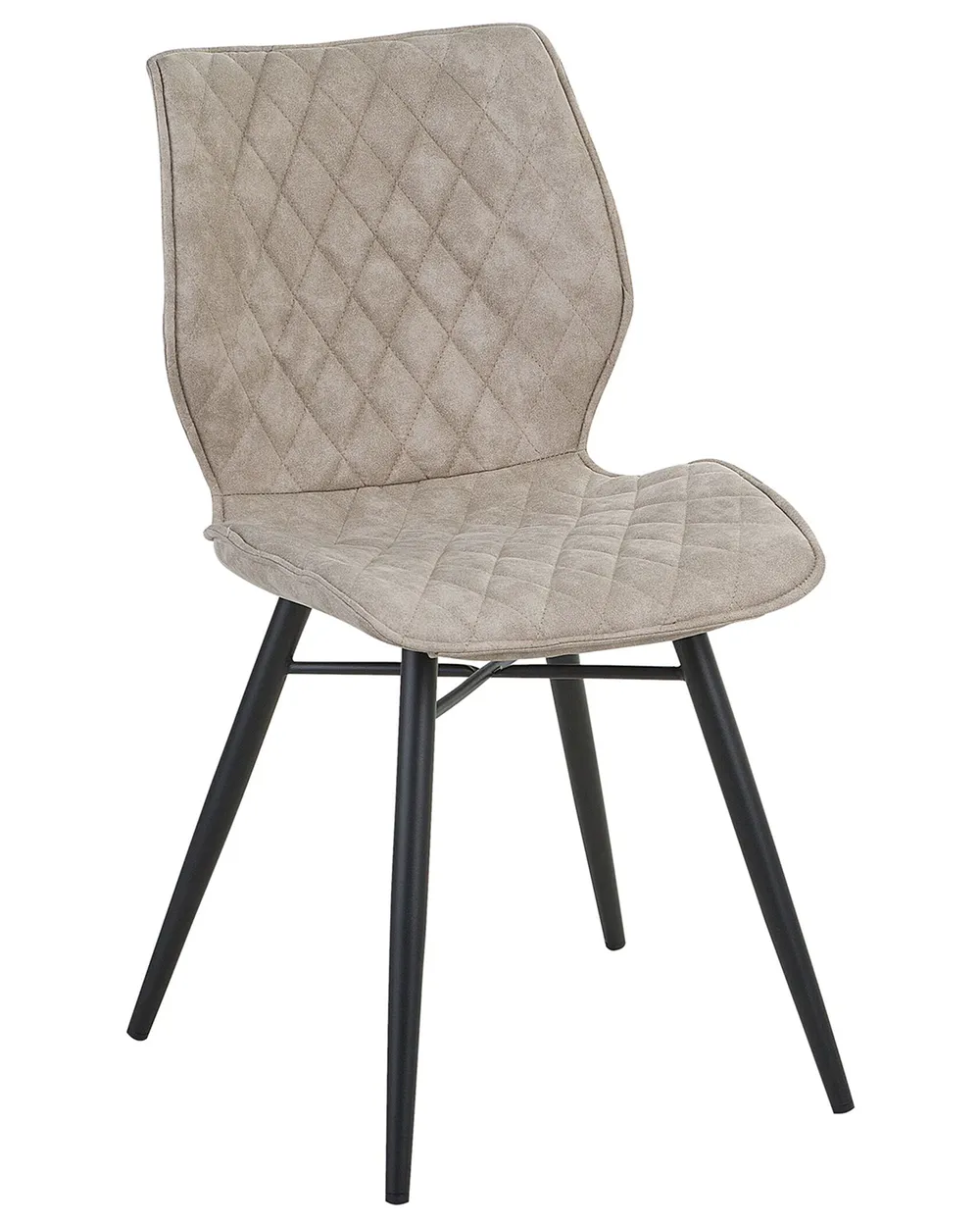 Esszimmerstuhl 2er Set LISLE Stoff Beige_724331