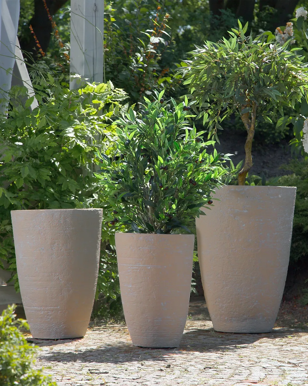 Blumenkübel CAMIA 43 cm Beige