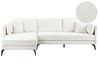 Ecksofa 3-Sitzer ALTAN Bouclé Cremeweiß rechtsseitig