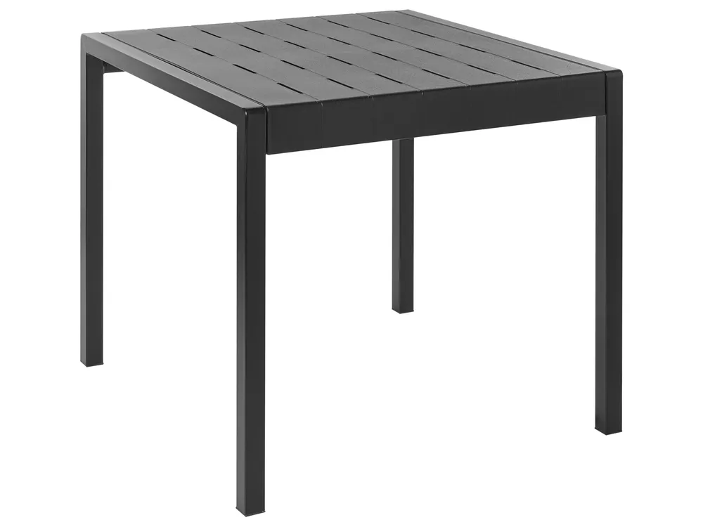 Gartentisch BARTICA 81 cm 84 cm Schwarz