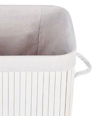 Laundry Basket KOMARI Bamboo White 72 L_849016