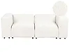 Modulsofa 2-Sitzer FALSTERBO Bouclé Weiß