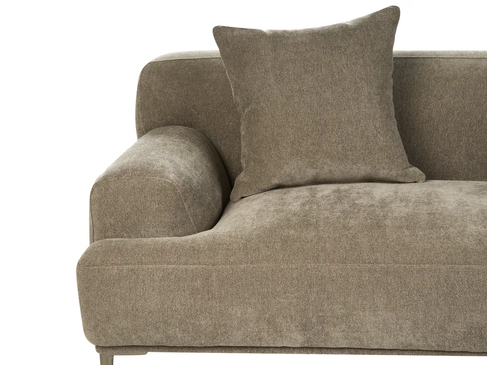 Sofa 3-Sitzer MATILA Stoff Hellbraun_1044434