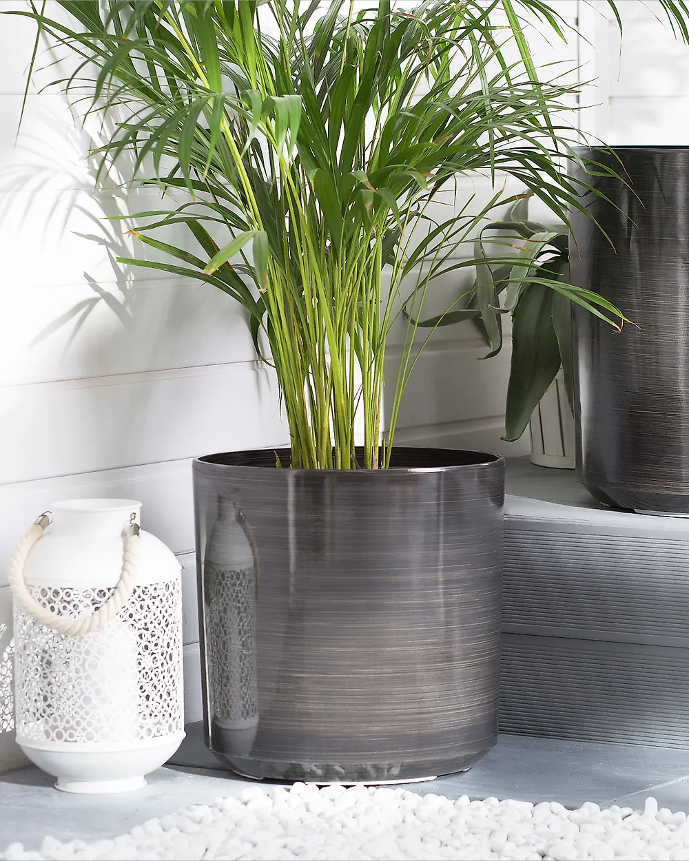 Blumenkübel VAGIA 35 cm Grau