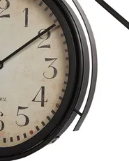 Tischuhr LILLO 59 cm Metall Schwarz_827760