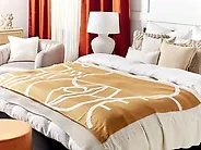 Kuscheldecke PALHI Stoff 130 x 170 cm Orange_1183502