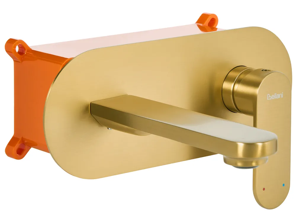 Wandmontierte Waschtischarmatur CHAPALA Messing Gold_995722