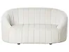 Sofa 2-Sitzer MALUNG Samtstoff Cremeweiß