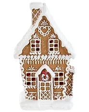 Weihnachtsdekoration 3er Set LED RIMPI 21/25/26 cm Haus Braun_1175148