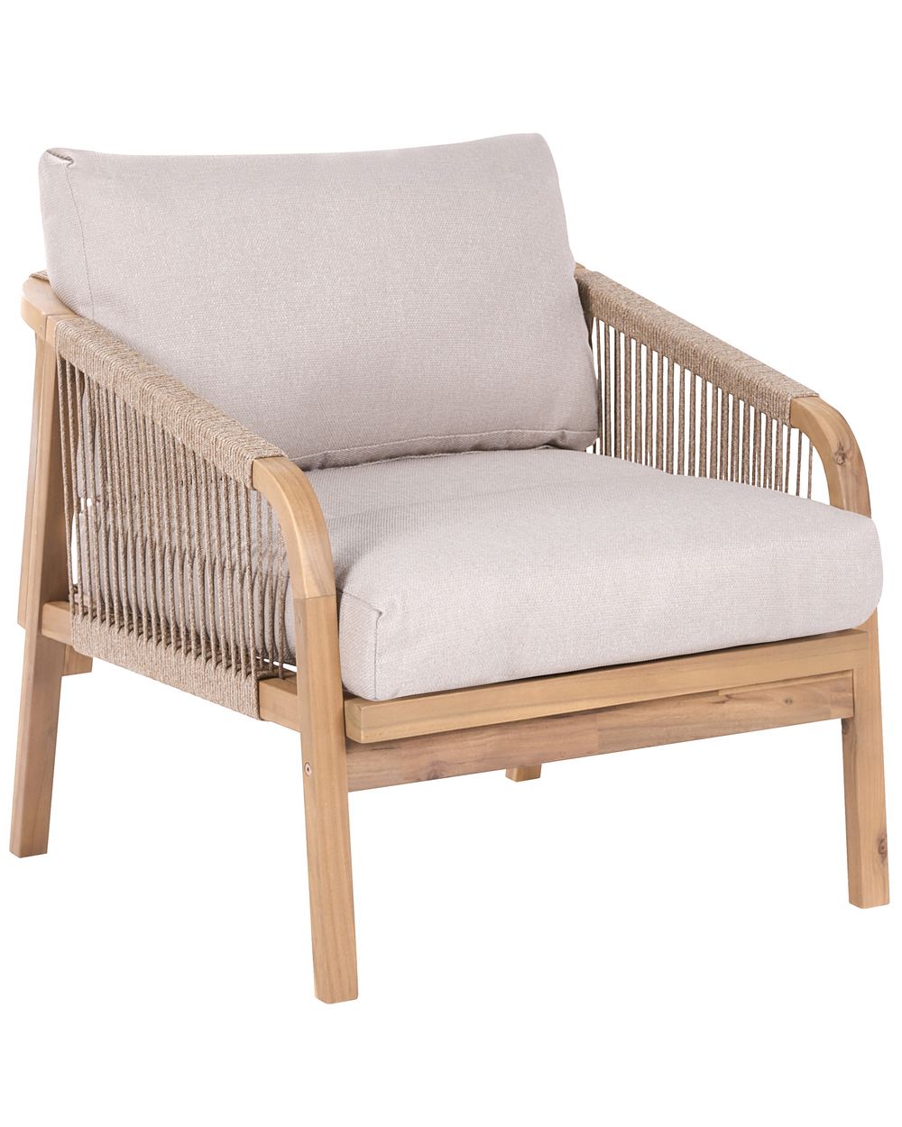 Garden Armchair SUMBA Acacia Wood Light Brown