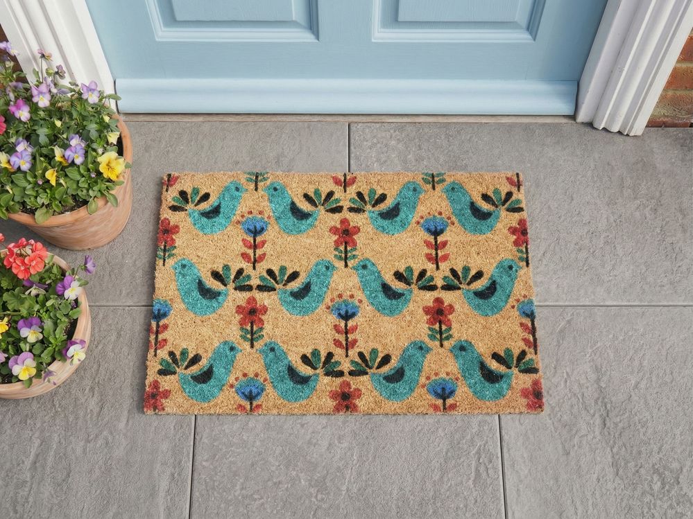 Doormat TANANA Multicolour 40 x 60 cm Bird Coir