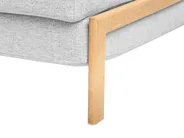Sofa Bed 2 Seater EDLAND Fabric Light Grey_731683