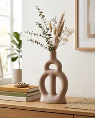 Blumenvase KOZANI 28 cm Keramik Beige_845129