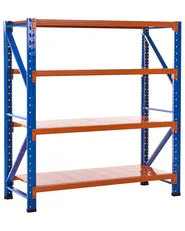 Garagenregal FIUGGI 200 cm 200 cm Metall Orange_1011239