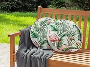 Gartenkissen 2er Set ELLERA Tiermuster 40 x 40 cm Grün_1183535