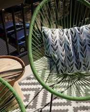 Gartenstuhl ACAPULCO II Polyrattan Grün_983026