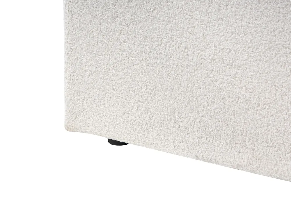 Krevet s prostorom za pohranu VION Buklé Krem bijela 140 x 200 cm_1042542