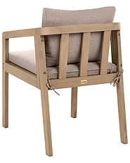 Set of 2 Garden Chairs with Cushions TOSCANELLA Certified Acacia Wood Light Brown_1161955