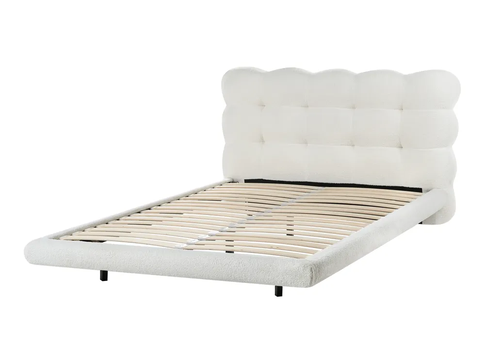 Bed Boucle SOULISSE 120 x 200 cm (EU Small Double) Off-White_1129905