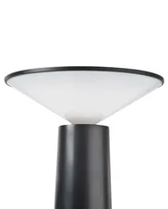 Kabellose LED Tischlampe LEVIRA mit Dimmer Metall Schwarz_940535
