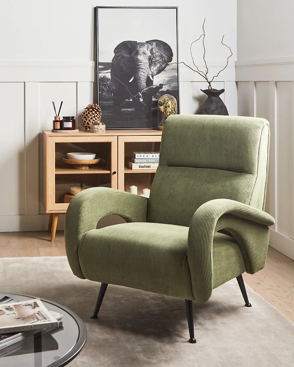 Sessel SVALOV Cord Grün
