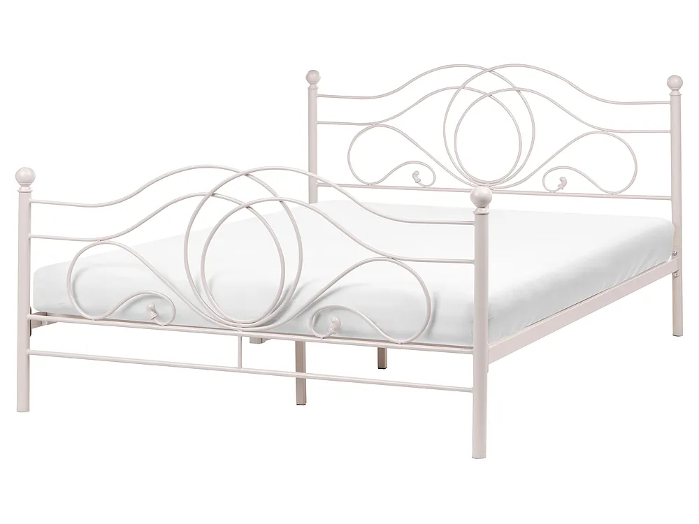 Bed Metaal LYRA 160 x 200 cm Lichtbeige