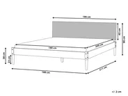 Bett mit Lattenrost Kiefernholz AMBAZAC 180 x 200 cm Hellbraun_1118724