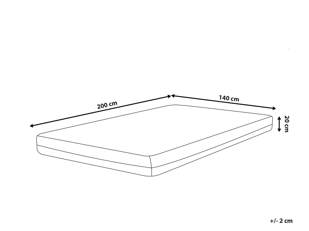 Memory-Schaummatratze MEMORY BALANCE PLUS H3/4 Fest 140 x 200 cm_808027