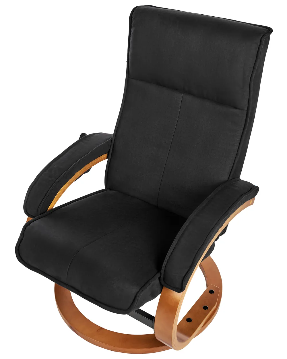 Massagestuhl HERO mit Fußstütze Stoff Schwarz_954180