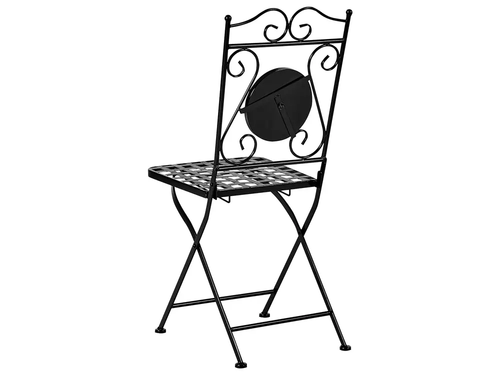 Bistro Set klappbar CARPINO Metall Schwarz_919935