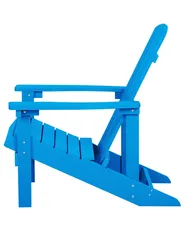Gartenstuhl ADIRONDACK mit Fußstütze Blau_809437