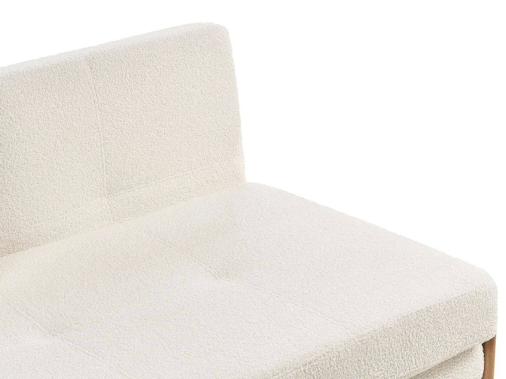 Living Room Set 3 Seater EDLAND with Bench Boucle White_1041132