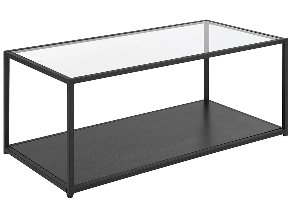 Couchtisch MEDORA Glas Schwarz