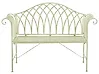 Gartenbank MILAZZO 130 cm Metall Hellgrün