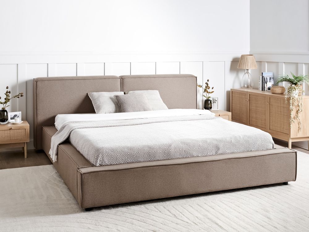 Waterbed Fabric LINARDS 180 x 200 cm (EU Super King) Taupe