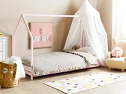 Kinderbett Haus Kiefernholz APPY 90 x 200 cm Pastellrosa_913272