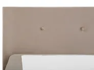 Kontinentalna postelja Žamet CONSUL 160 x 200 cm Svetlo bež_736369