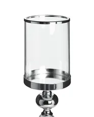 Kerzenständer BONAO 42 cm Glas Silber_790569
