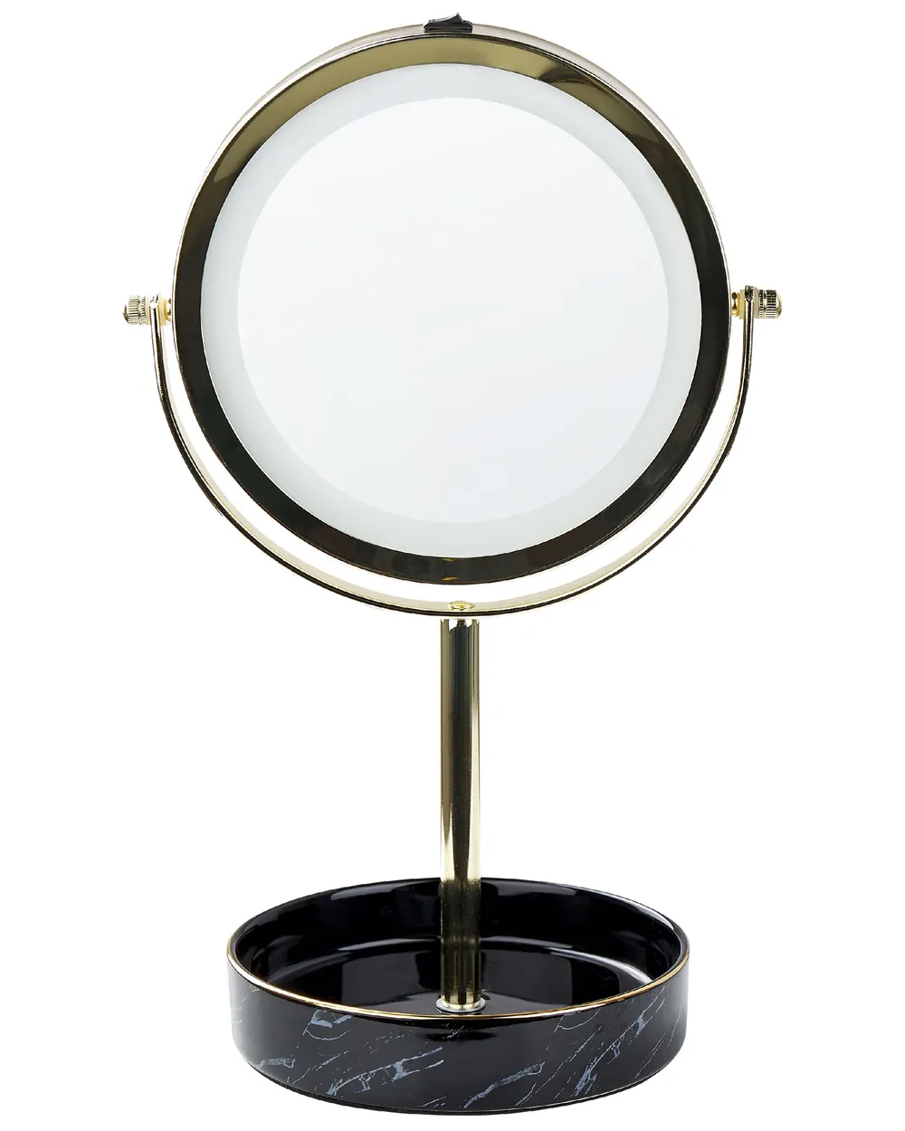 Makeup Mirror LED SAVOIE Black/ Gold