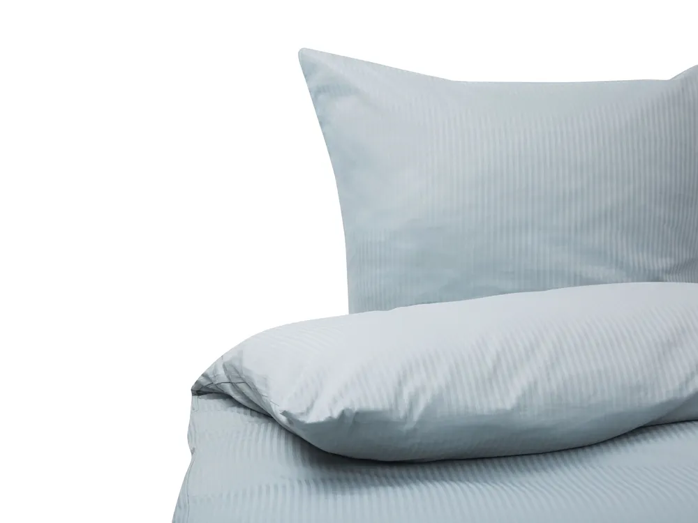 Bettwäsche-Set AVONDALE 155 x 220 cm Baumwollsatin Grau_902712