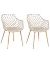 Esszimmerstuhl 2er Set NASHUA Beige
