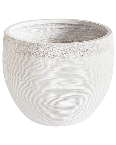 Blumenkübel ZAKROS 38 cm Weiß