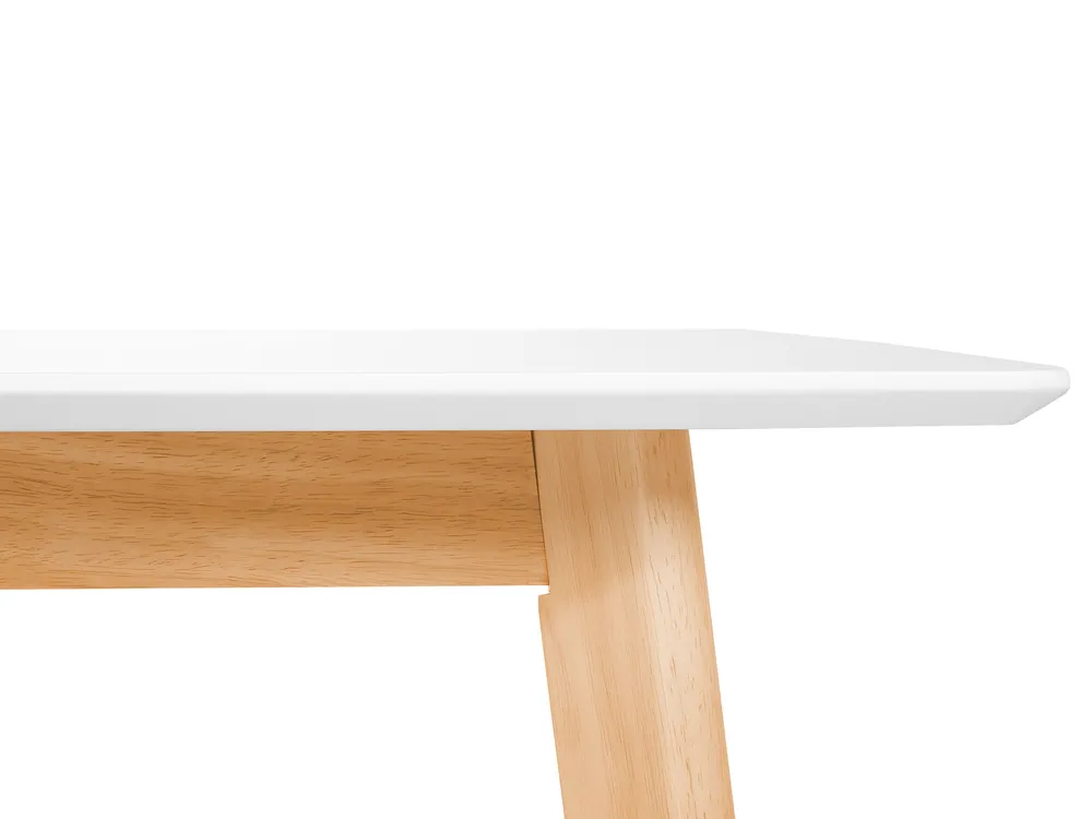 Ausziehbarer Esstisch MEDIO Weiß 120/155 cm 80 cm_808656