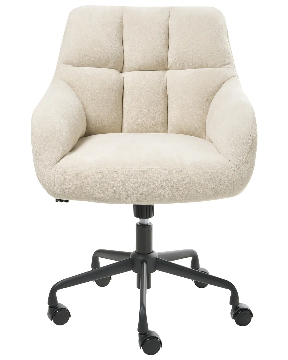 Desk Chair PALMDALE Velvet Light Beige_1010237